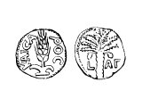 Coin of Coponius 15 AD, procuraor of Judea, 6-15 AD